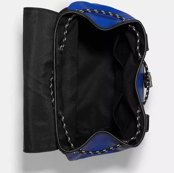 Track Backpack In Colorblock Signature Canvas - Picture 3 of 4